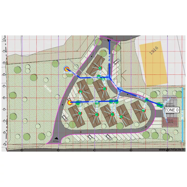 STEPHOTEL r&eacute;seau AEP. Plan de 