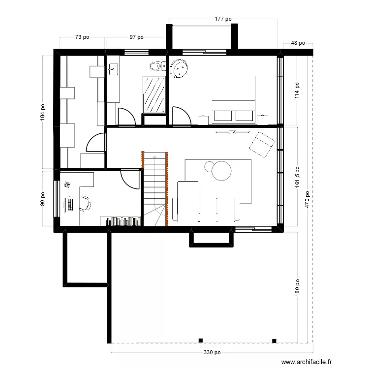 Marlene etage. Plan de 6 et 66 m² Marlene etage. Plan de 6 et 66 m²