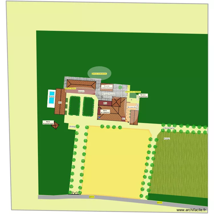Domaine de Bertranet - Mariages.net. Plan de 