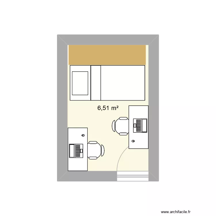 chambre ED LOU. Plan de 1 et 7 m² chambre ED LOU. Plan de 1 et 7 m²