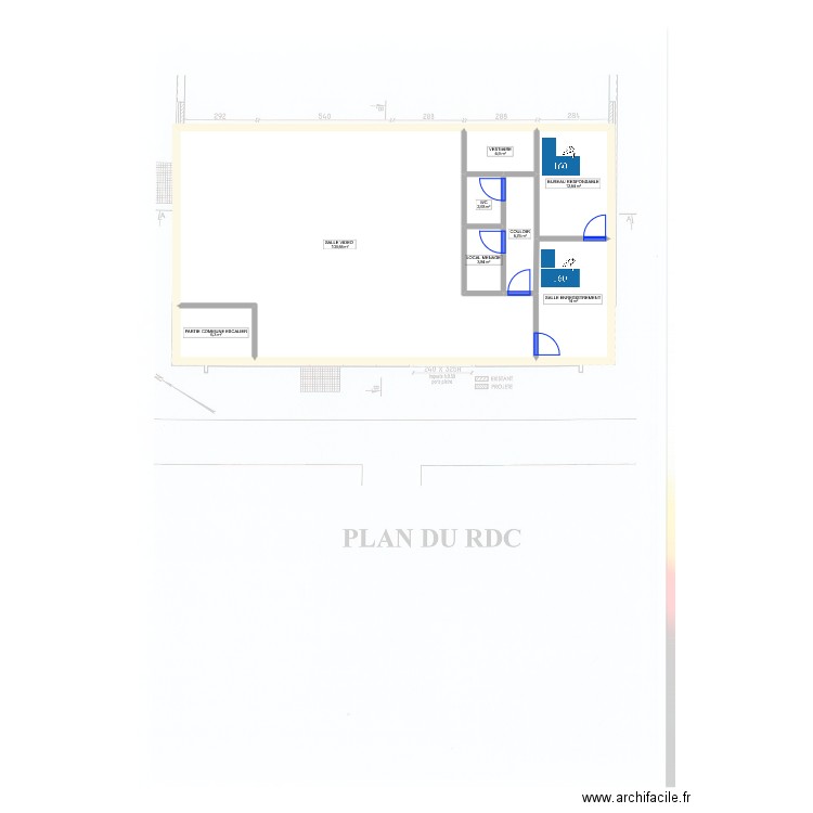 CSUI SENART MG 060825. Plan de 8 pièces et 160 m2
