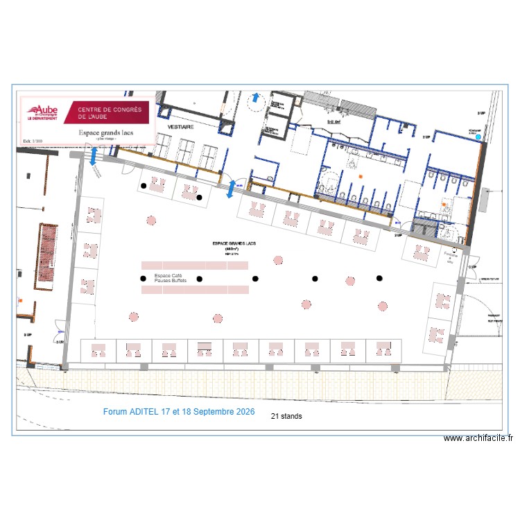 grands lacs Forum ADITEL 17 et 18 Septembre 2026  21 stds. Plan de 0 pièce et 0 m2