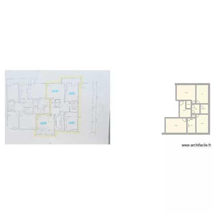 Casa dos Bifes. Plan de 10  et 61 m²