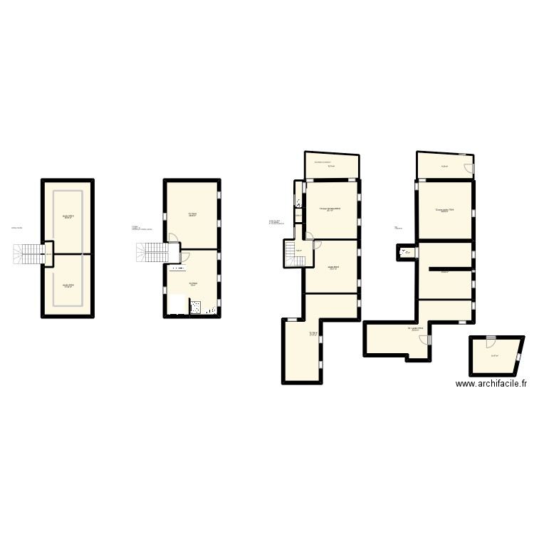 Corbeil-Tour. Plan de 17 pièces et 292 m2