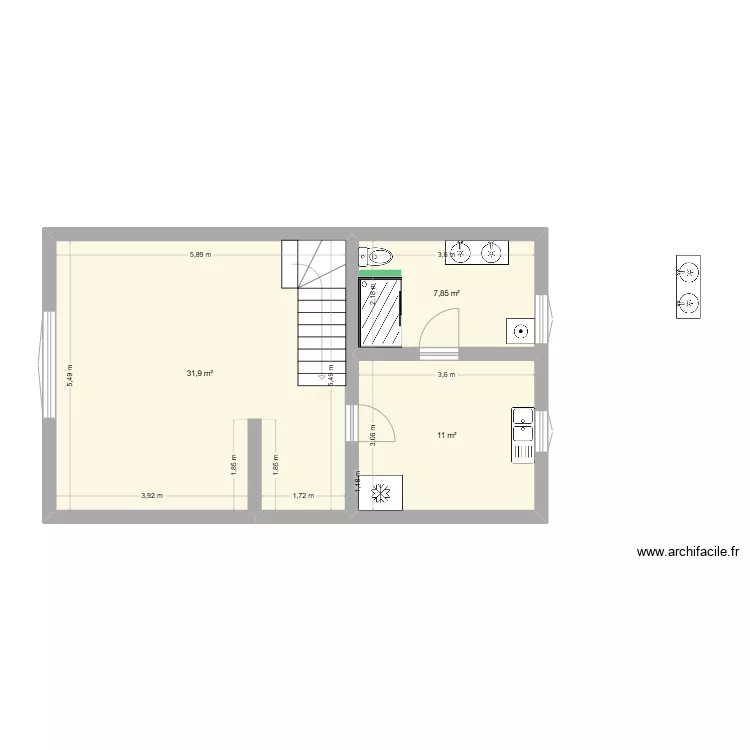 MAISON CAMUT 2. Plan de 