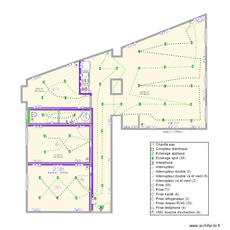 PLAN_DIGILANGUES_AVRIL 2024_V5. Plan de 6 pièces et 96 m2