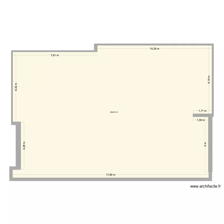 villa menard. Plan de 1  et 205 m²