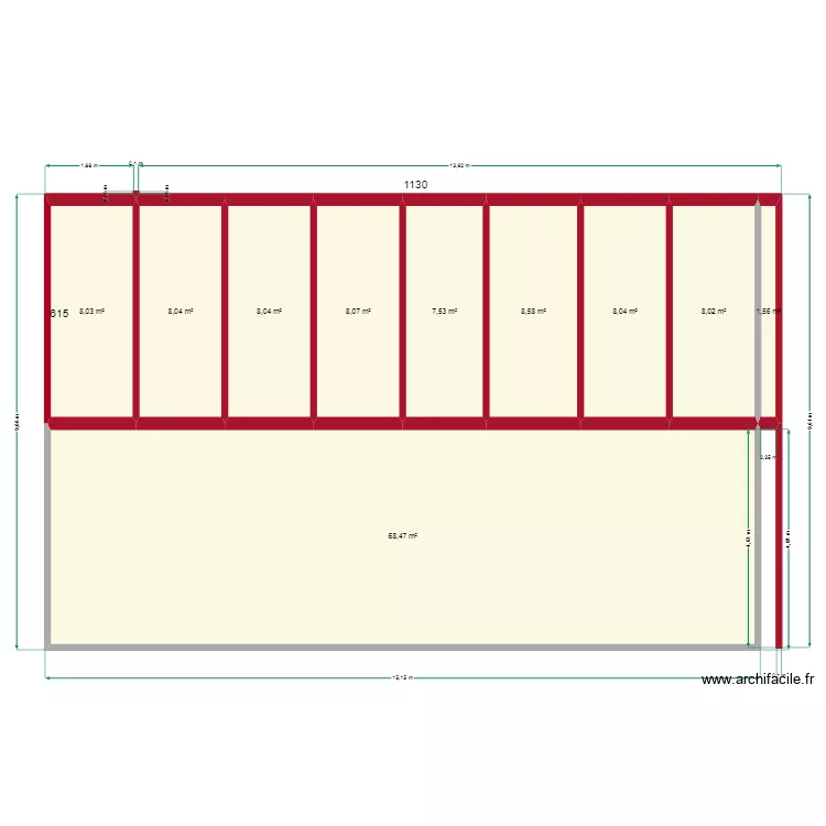 charpente q10. Plan de 