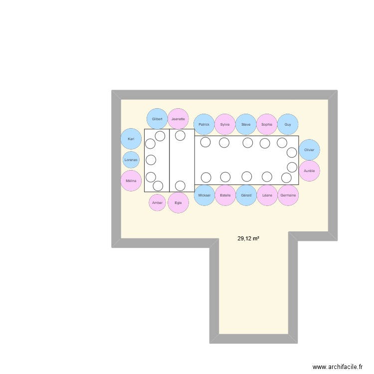Plan de table Noel 2024. Plan de 0 pièce et 0 m2