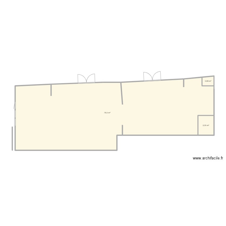 cabinet 2. Plan de 0 pièce et 0 m2