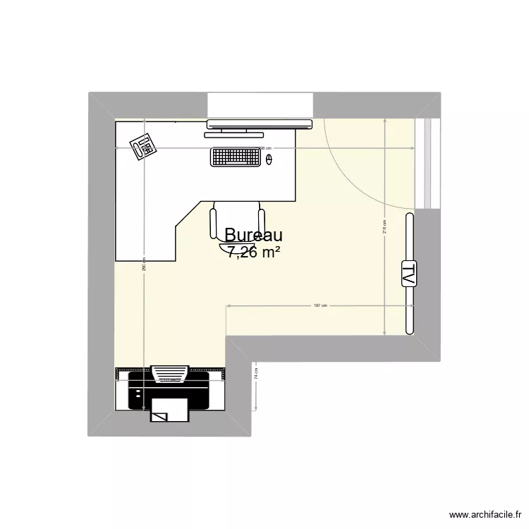 Bureau Alex. Plan de 