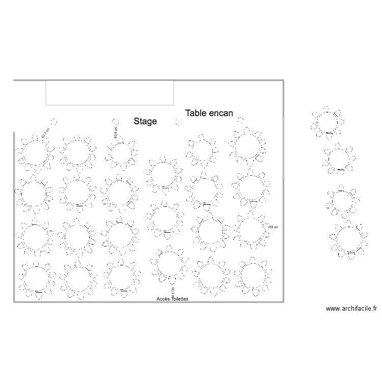 plan salle ndl . Plan de 0 pièce et 0 m2