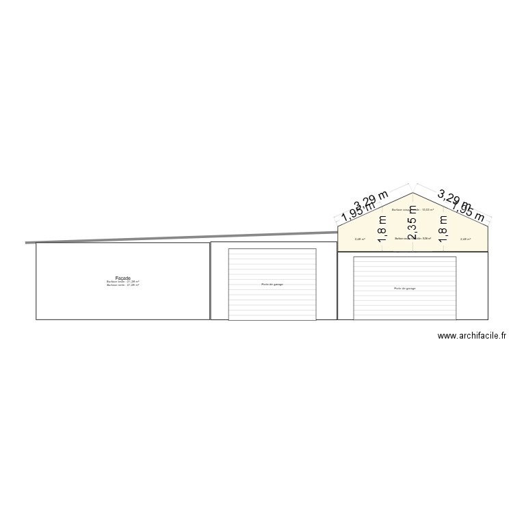 garage. Plan de 0 pièce et 0 m2