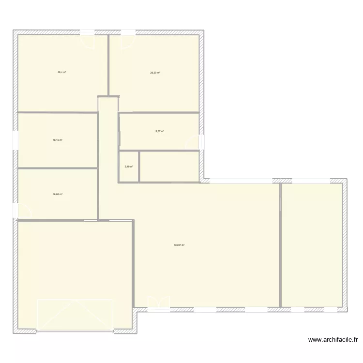 MAISON 1. Plan de 7 et 286 m² MAISON 1. Plan de 7 et 286 m²