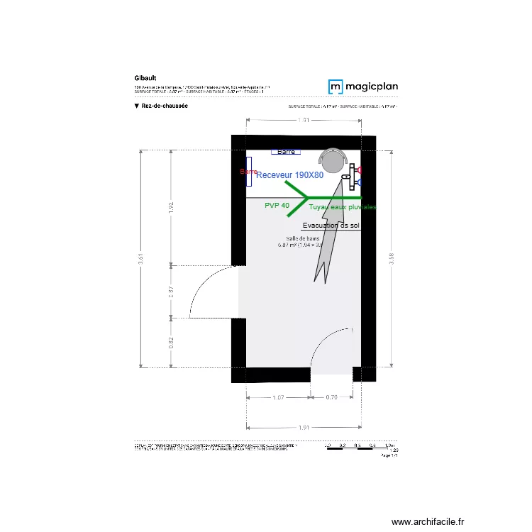 Plan Projet  Gibault. Plan de 
