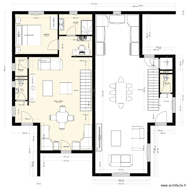 projet 03. Plan de 20 pièces et 267 m2