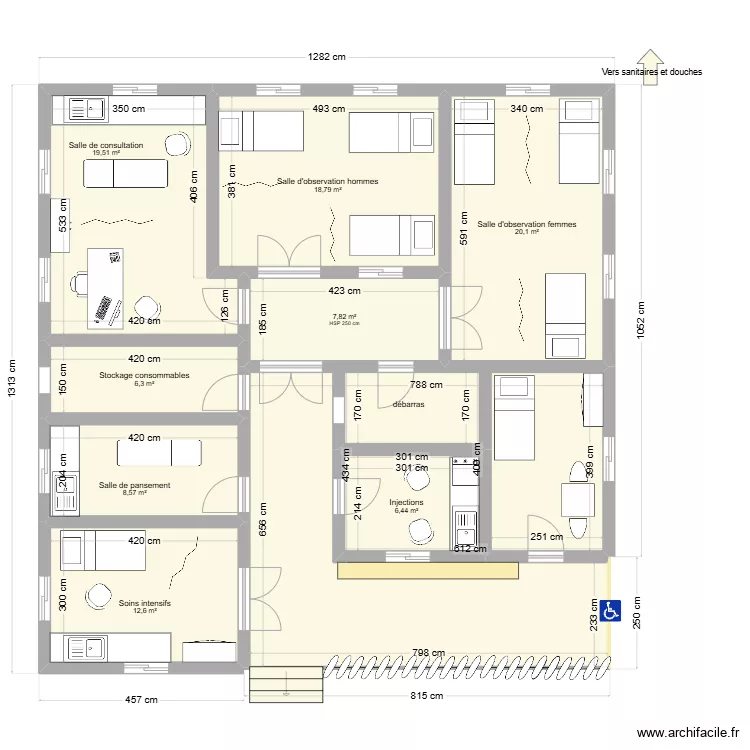 Dispensaire V3.1. Plan de 