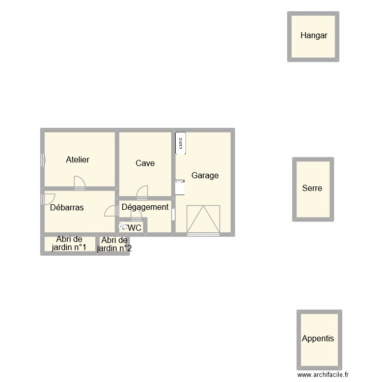 gabillud rez. Plan de 11 pièces et 132 m2