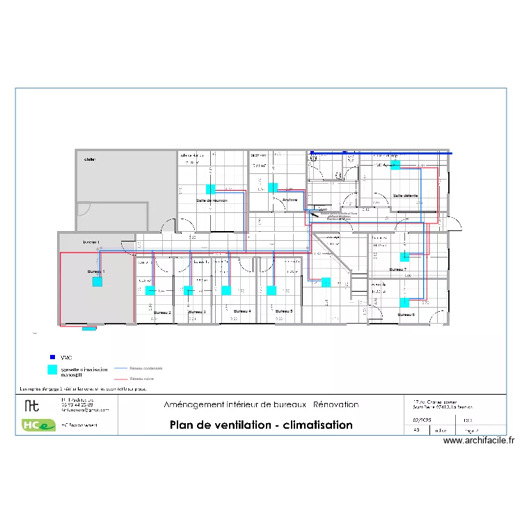 HCE Plan d'implantation Cassette. Plan de 