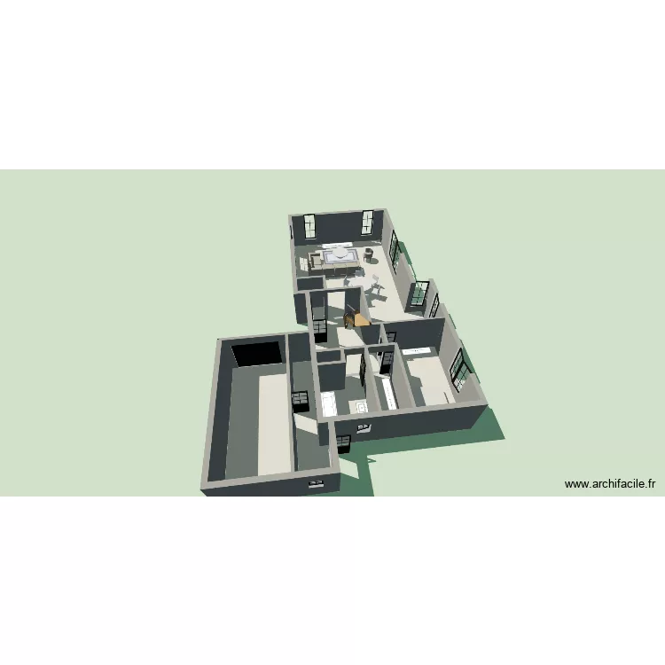 plan 2. Plan de 8 Pièces et 126 m²