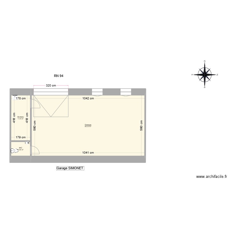 Maison ABC GARAGE. Plan de 0 pièce et 0 m2