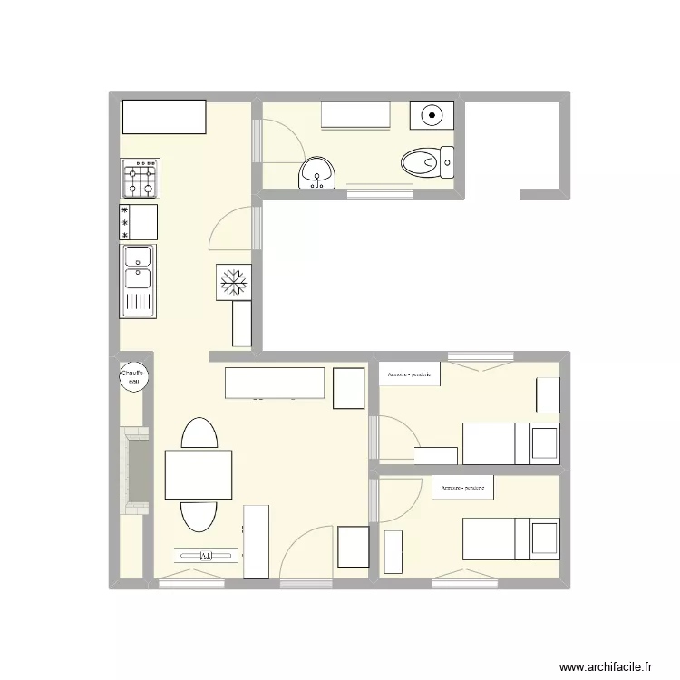 Fontaine sur somme. Plan de 