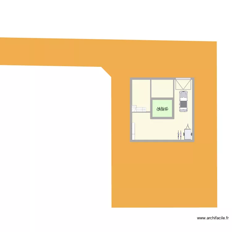 Sous-sol Nvelle Maison. Plan de 