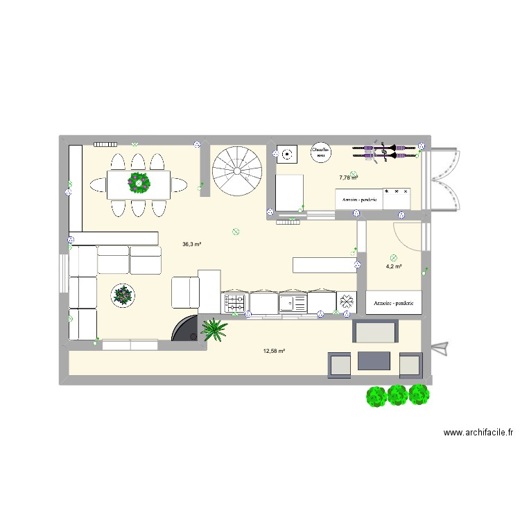 Maison Talloires Nouvelle Version. Plan de 10 pièces et 113 m2