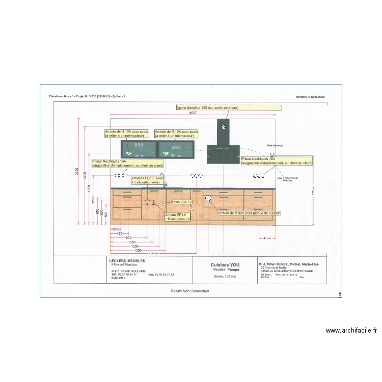 GUINEL Cuisine Face 1. Plan de 0 pièce et 0 m2