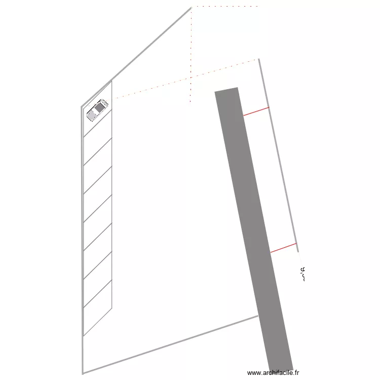 parking mesuré. Plan de parking mesuré. Plan de