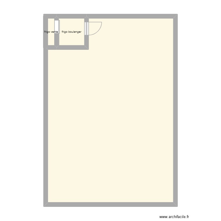 La p'tit boulange. Plan de 3 pièces et 85 m2