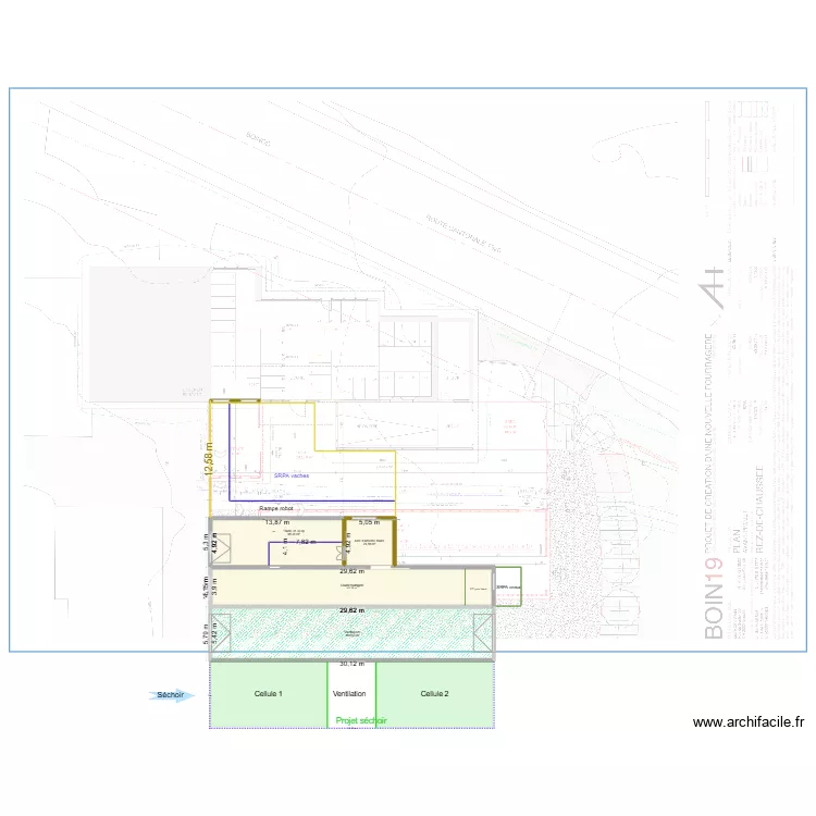 Rez d&eacute;finiti. Plan de 