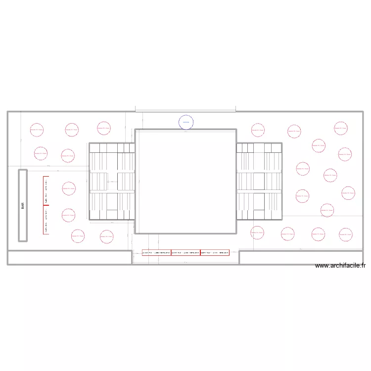 Casino Knokke - Tables rondes 10 pers -. Plan de 0 pièce et 0 m2