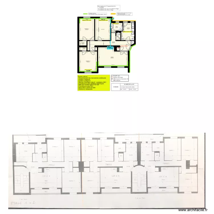 GIEN 003 plan. Plan de 