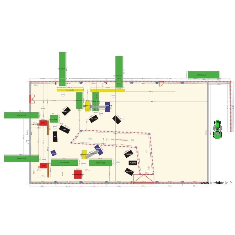 ucopac 8. Plan de 2 pièces et 1131 m2