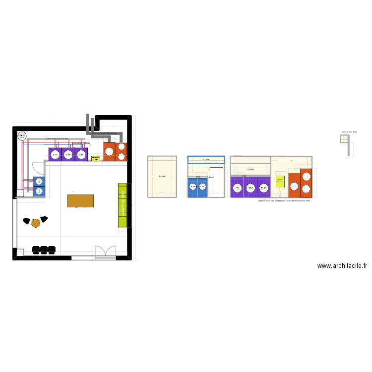 Plan Martillac. Plan de 9 pièces et 93 m2