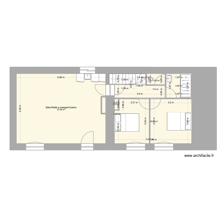 Maison Pluméliau 2. Plan de 0 pièce et 0 m2 Maison Pluméliau 2. Plan de 0 pièce et 0 m2