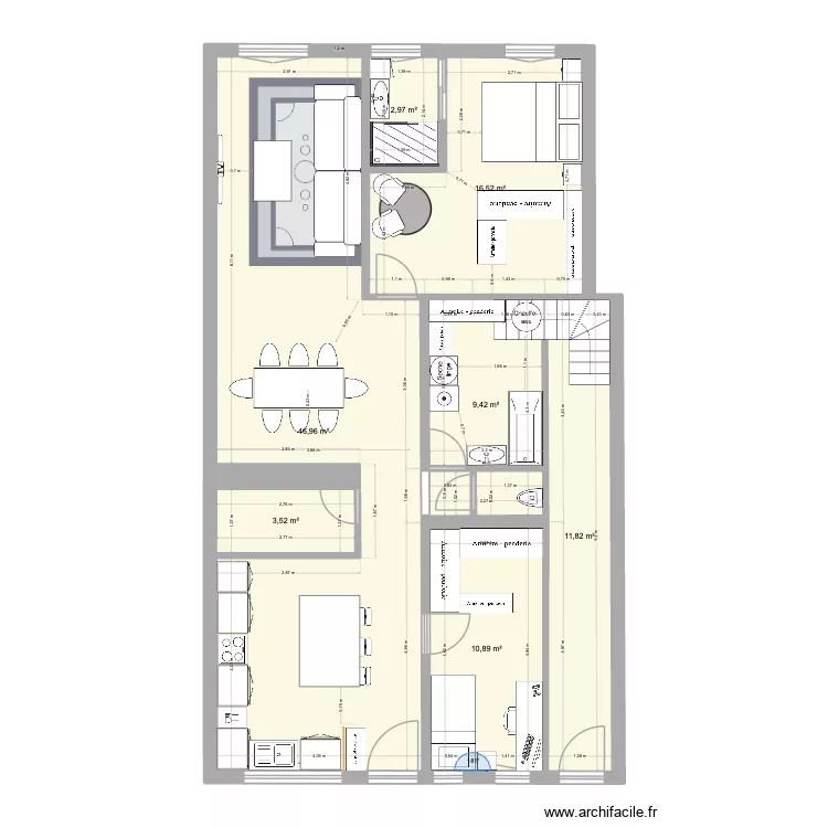 Appartement Reyvroz renov&eacute; ok. Plan de 