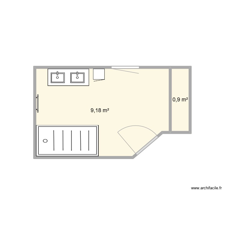 ROBIN Salle d\'eau 2. Plan de 0 pièce et 0 m2