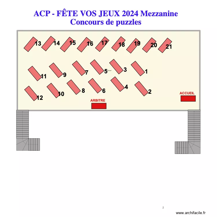 FVF 2024 GRAVETTE Mezzanine Concours de puzzles. Plan de 