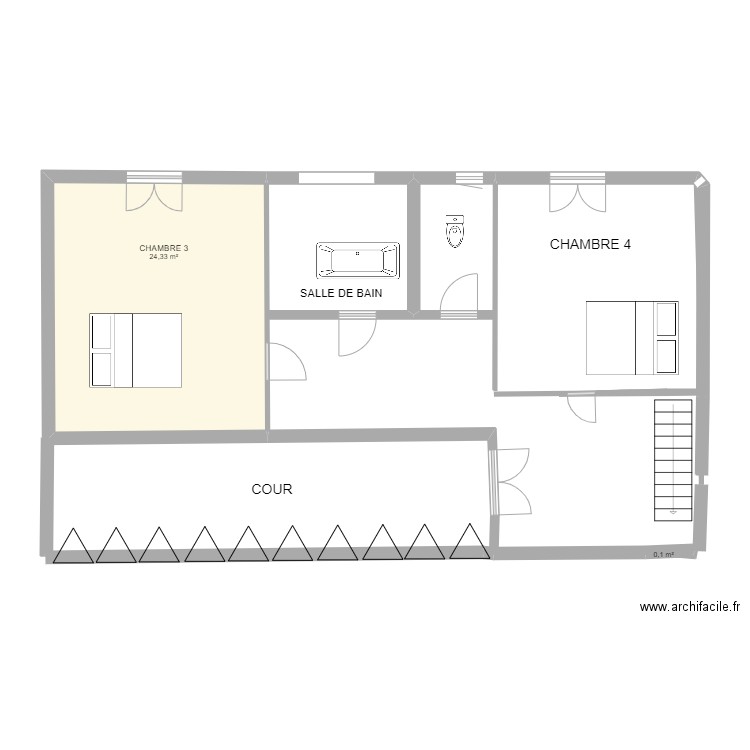 maison - 14m x 8m  2 etage