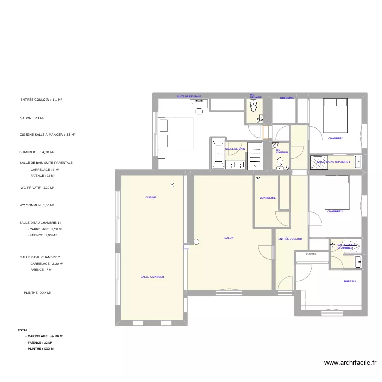 PLAN CARRELAGE. Plan de 