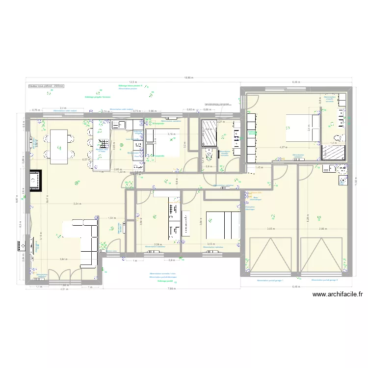 Senouillac v5.1. Plan de 18  et 161 m²