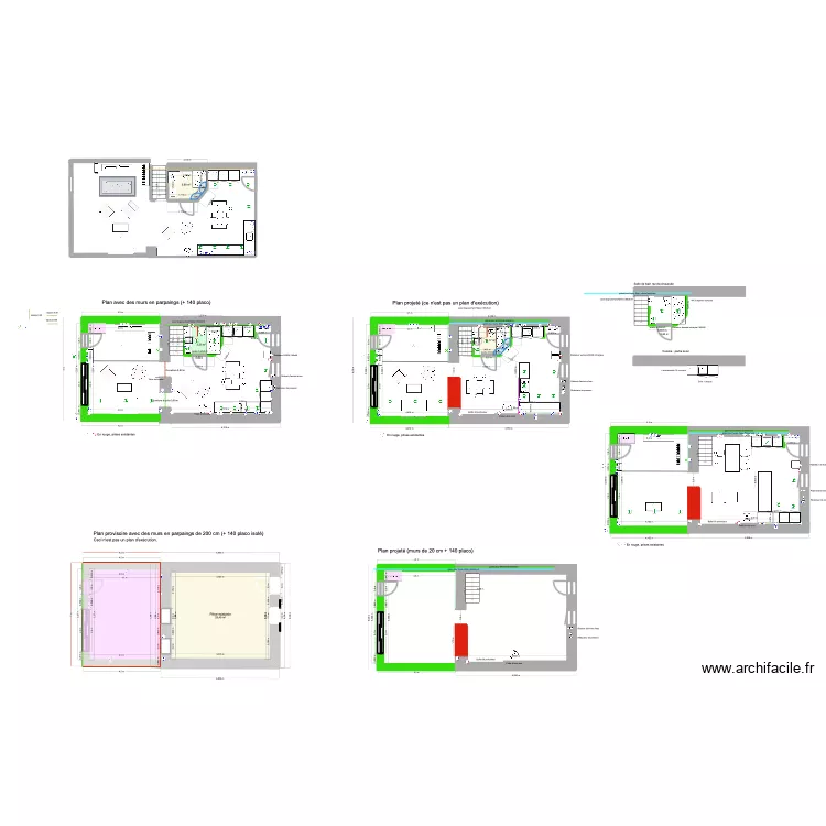 piece la Turballe. Plan de 4  et 40 m²