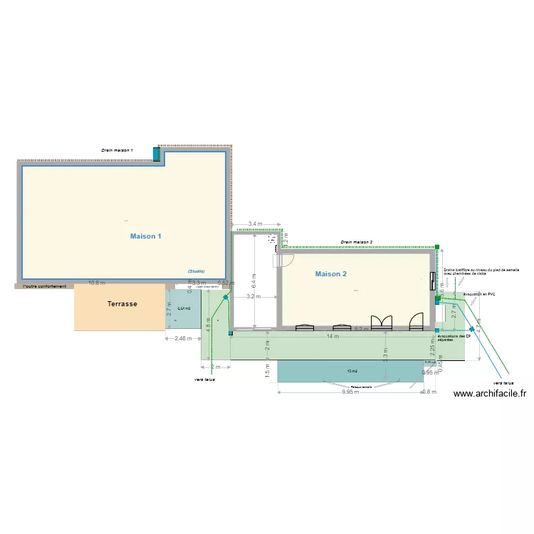 Travaux-&eacute;tanch&eacute;it&eacute;-sol-01-2026. Plan de 8 pièces et 210 m²