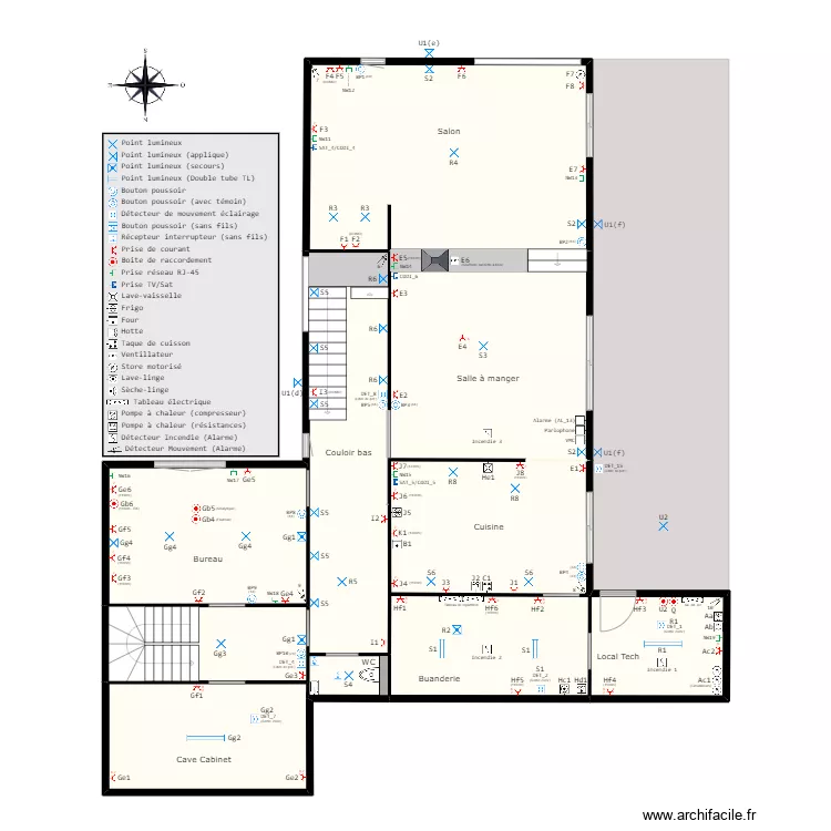 Home (Sch&eacute;ma &eacute;lectrique) v2.21. Plan de 