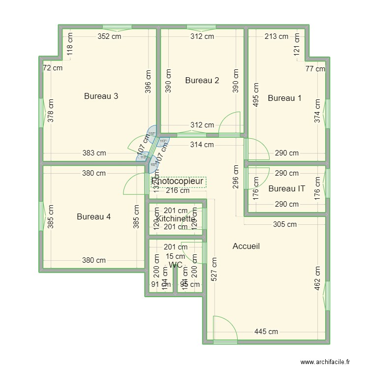 BUREAUX OASIS TULIPE. Plan de 0 pièce et 0 m2
