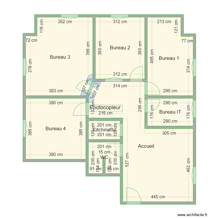 BUREAUX OASIS TULIPE. Plan de BUREAUX OASIS TULIPE. Plan de
