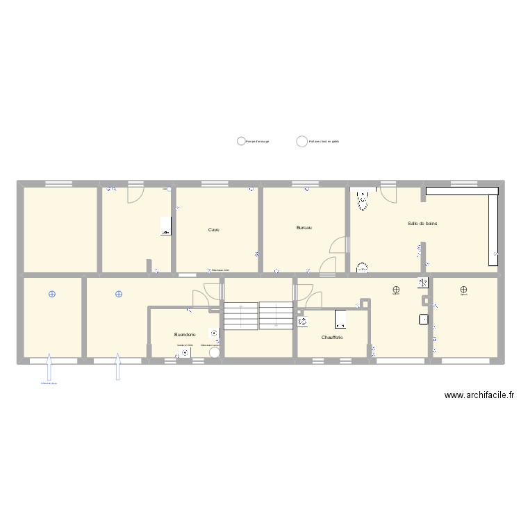 Alabri-Yazid. Plan de 16 pièces et 188 m2