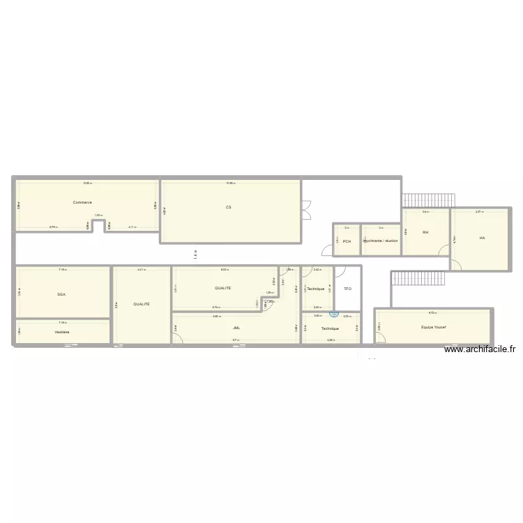 Premier &eacute;tage 10 JBP TFO. Plan de 